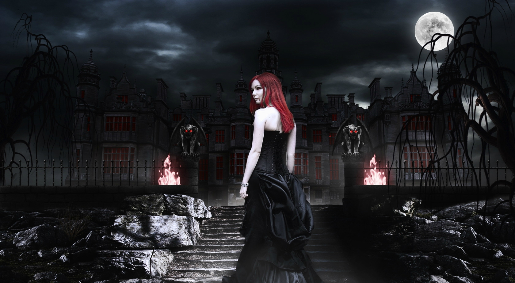 Download Gothic Dark Vampire HD Wallpaper