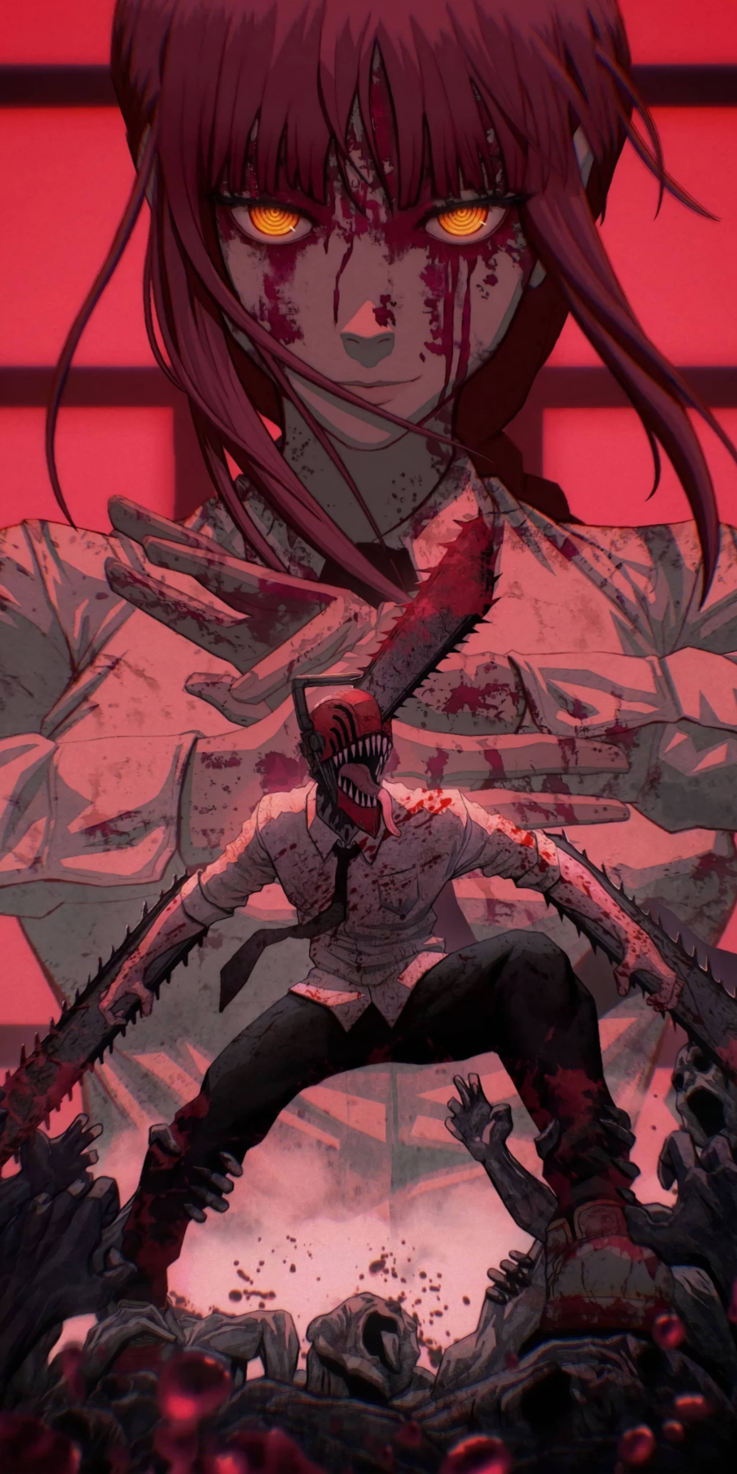 Makima over Denji Chainsaw Man