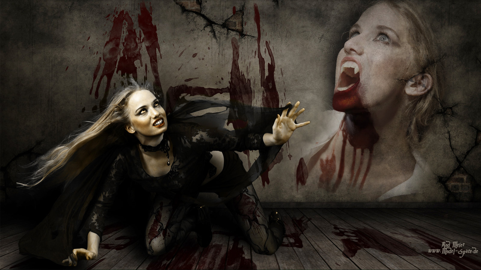 Witch Vampire HQ Wallpaper HD 1920x1080