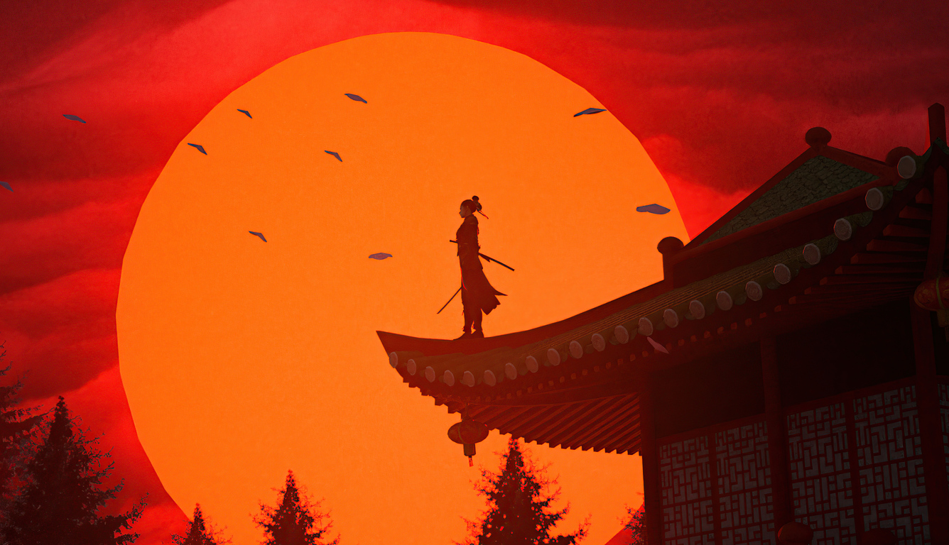 Samurai Evening 4k Laptop HD