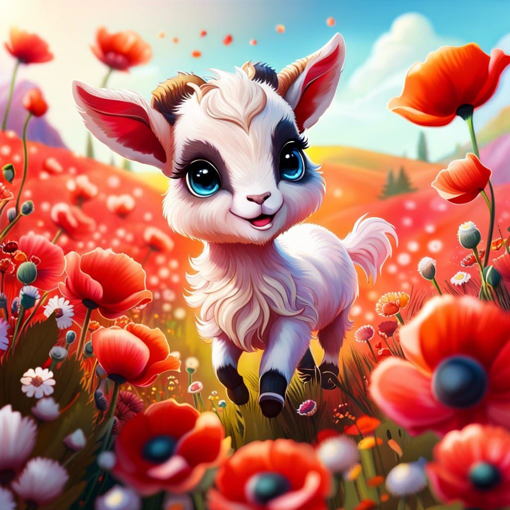 Poppy the goat
