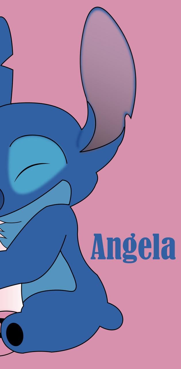 pareja stich y angela wallpaper