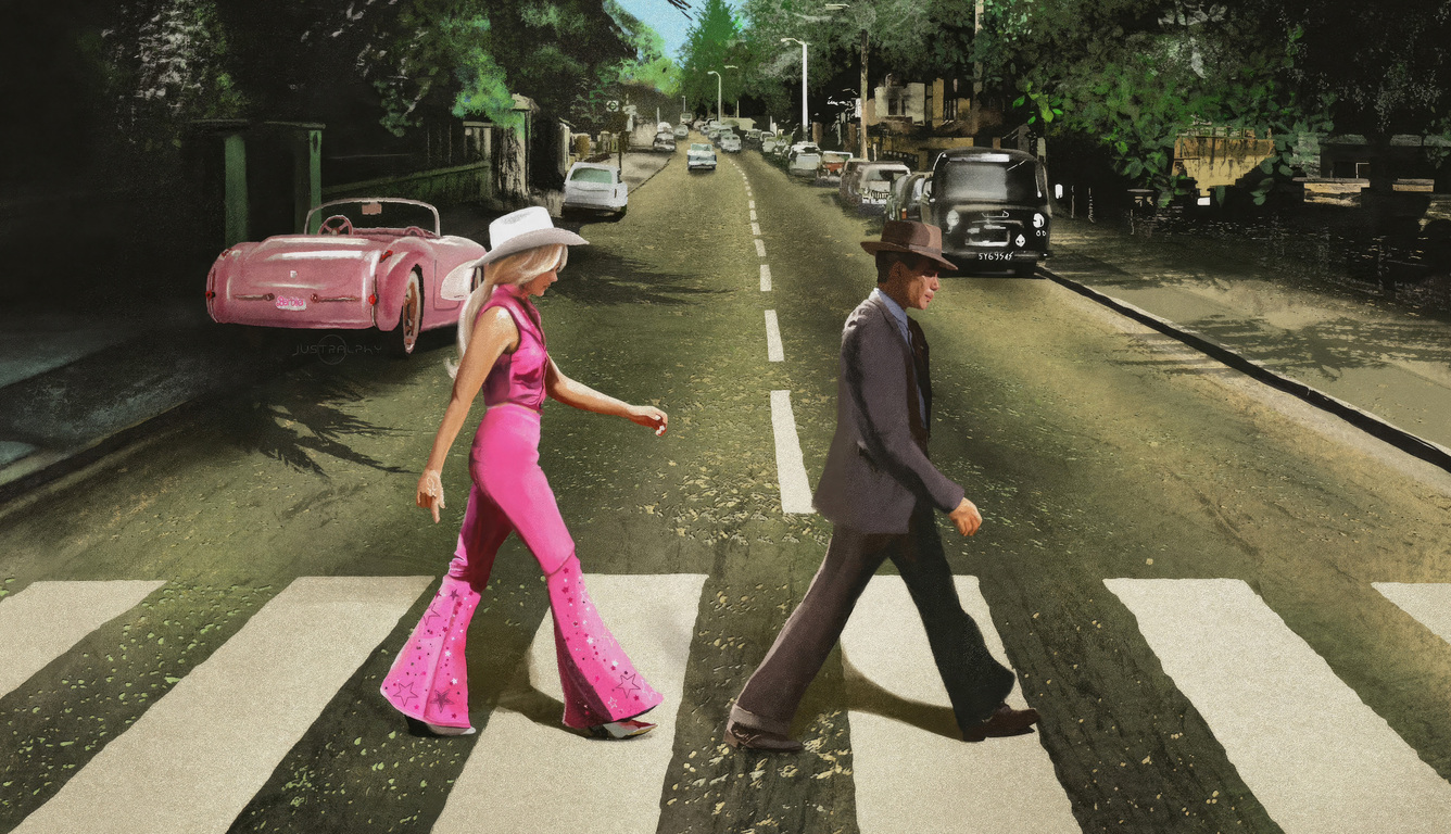 Barbie X Oppenheimer Laptop HD