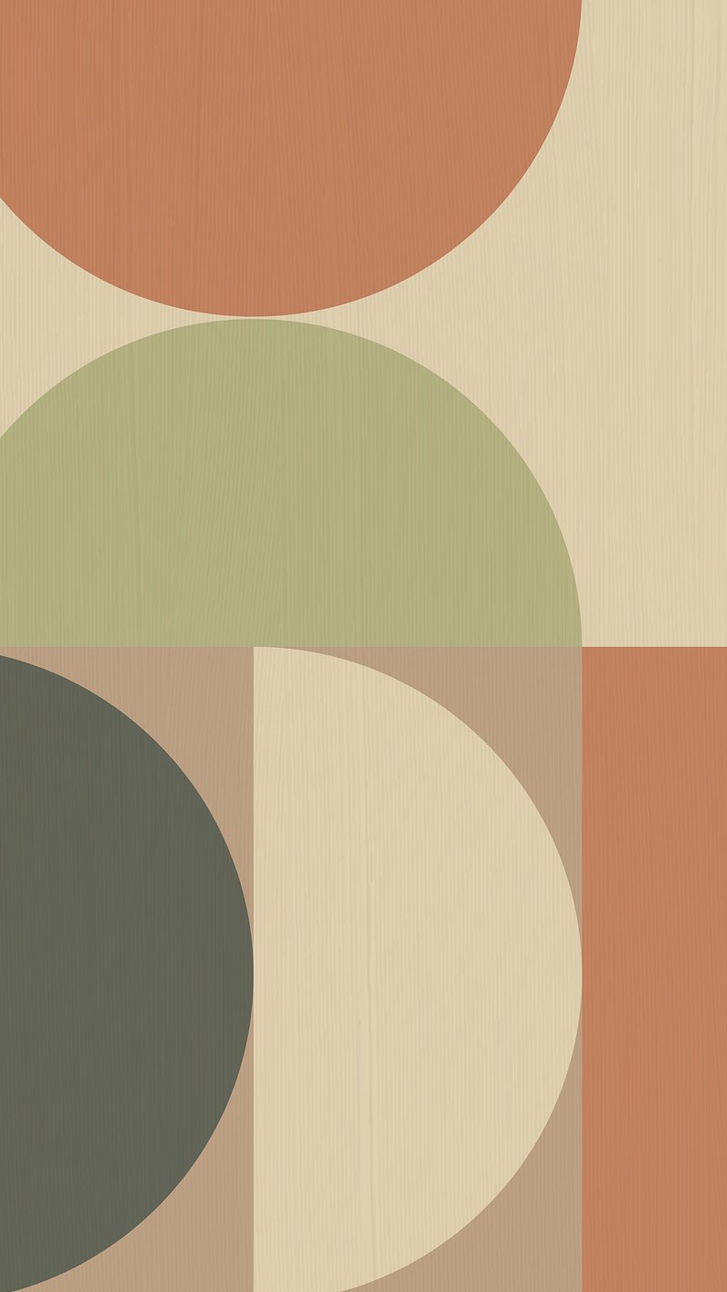 Bauhaus iPhone wallpaper, brown earth