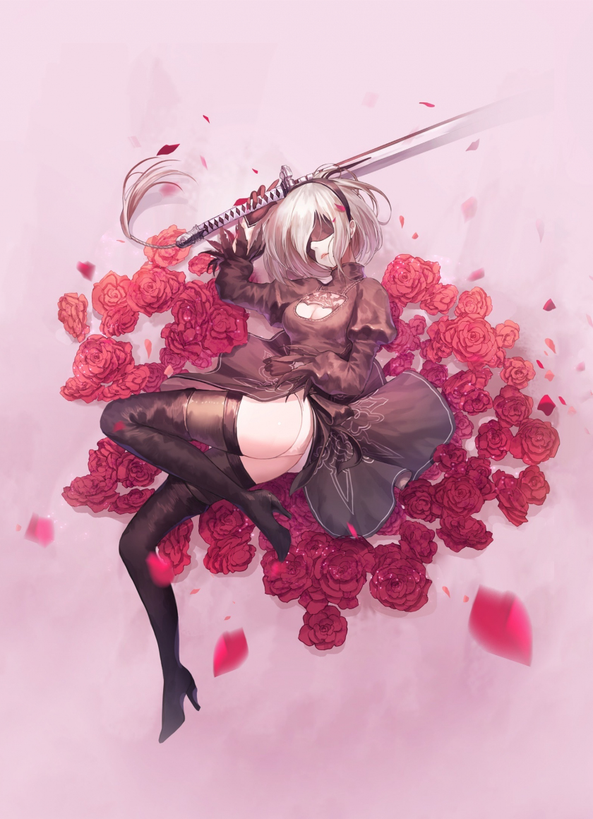 lying down, nier: automata