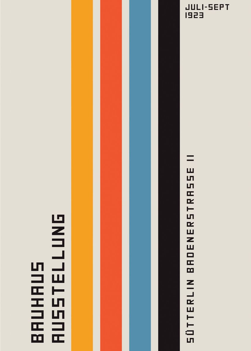 Simple Lines Bauhaus' Poster, picture