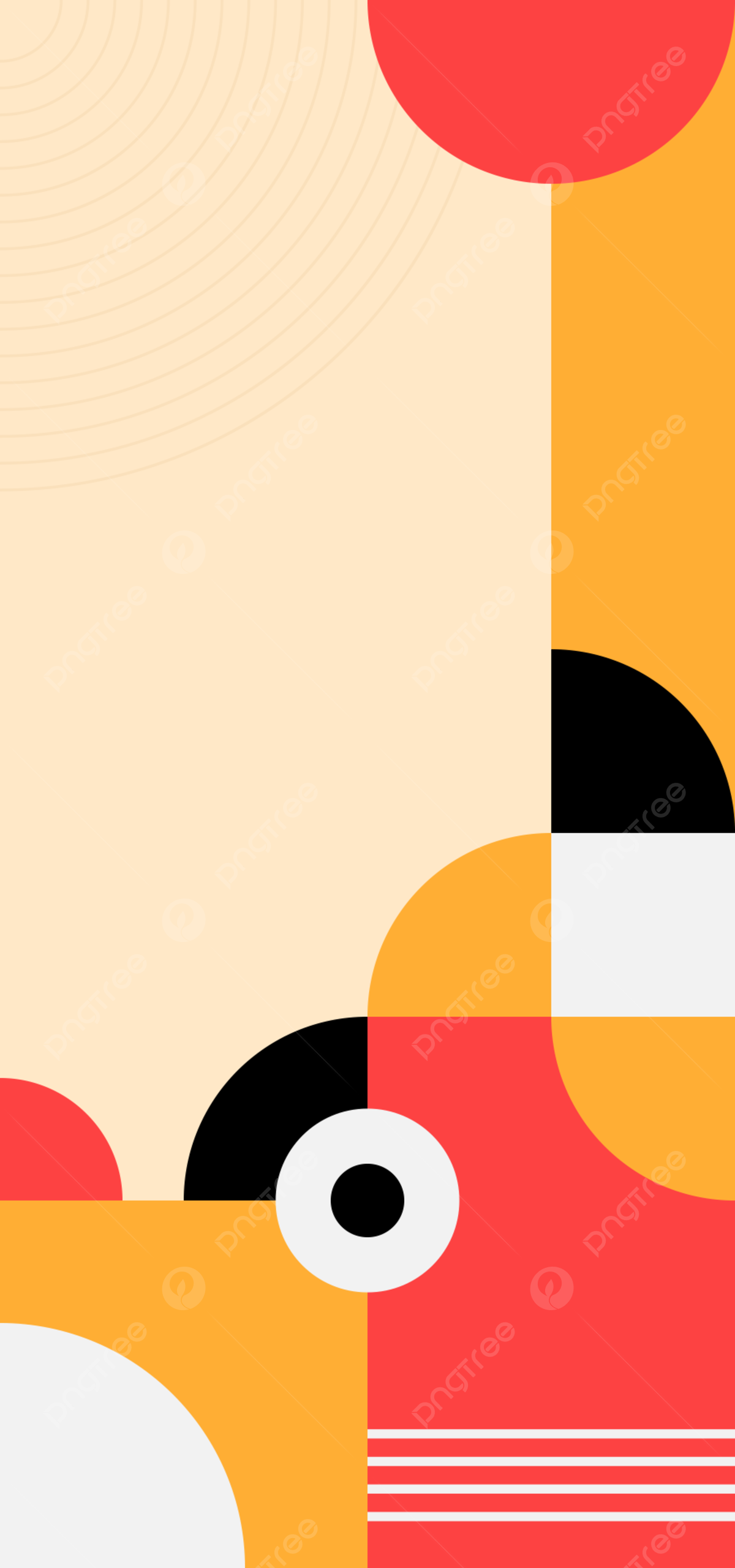 Geometric Shapes Minimalist Composition