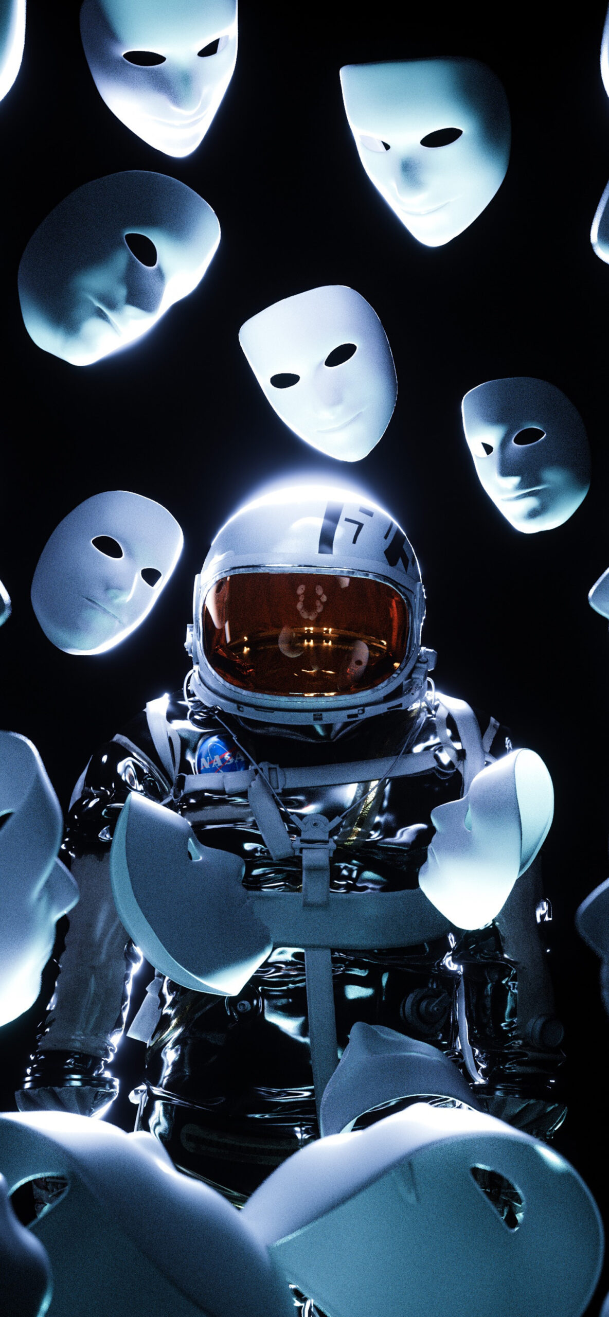 Astronaut Wallpaper for iPhone 11, Pro