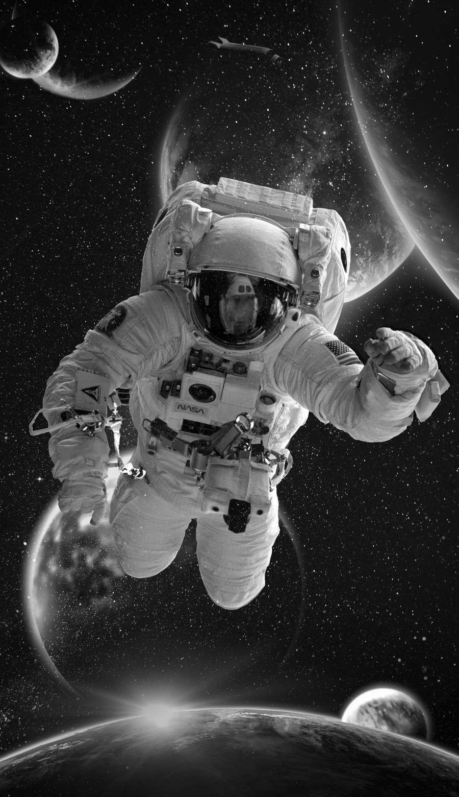Space Astronaut iPhone Wallpaper
