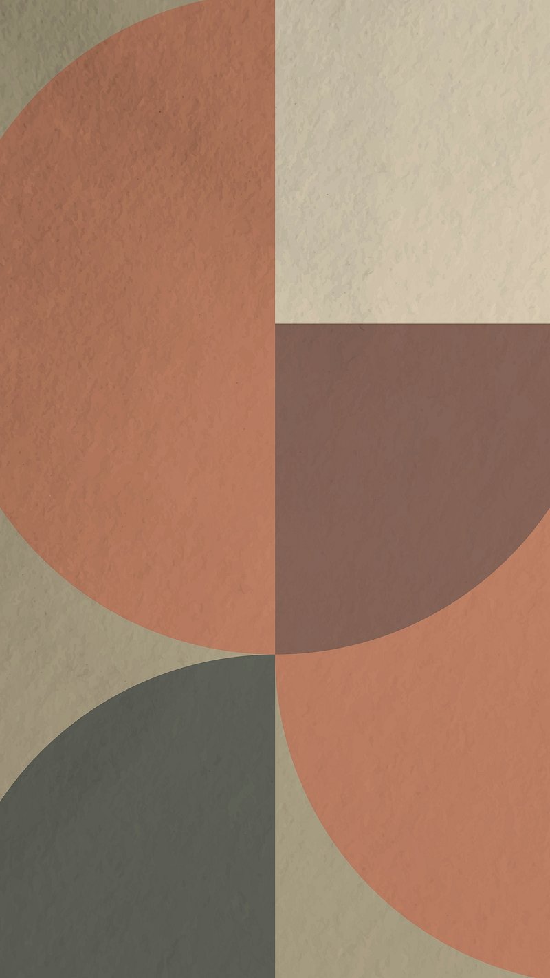Bauhaus iPhone wallpaper, colorful