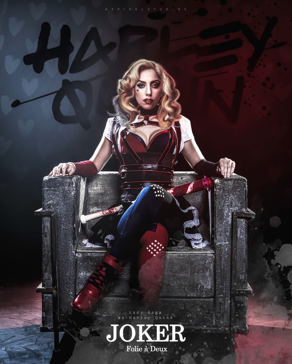 Lady Gaga as Harley Quinn. Lady gaga