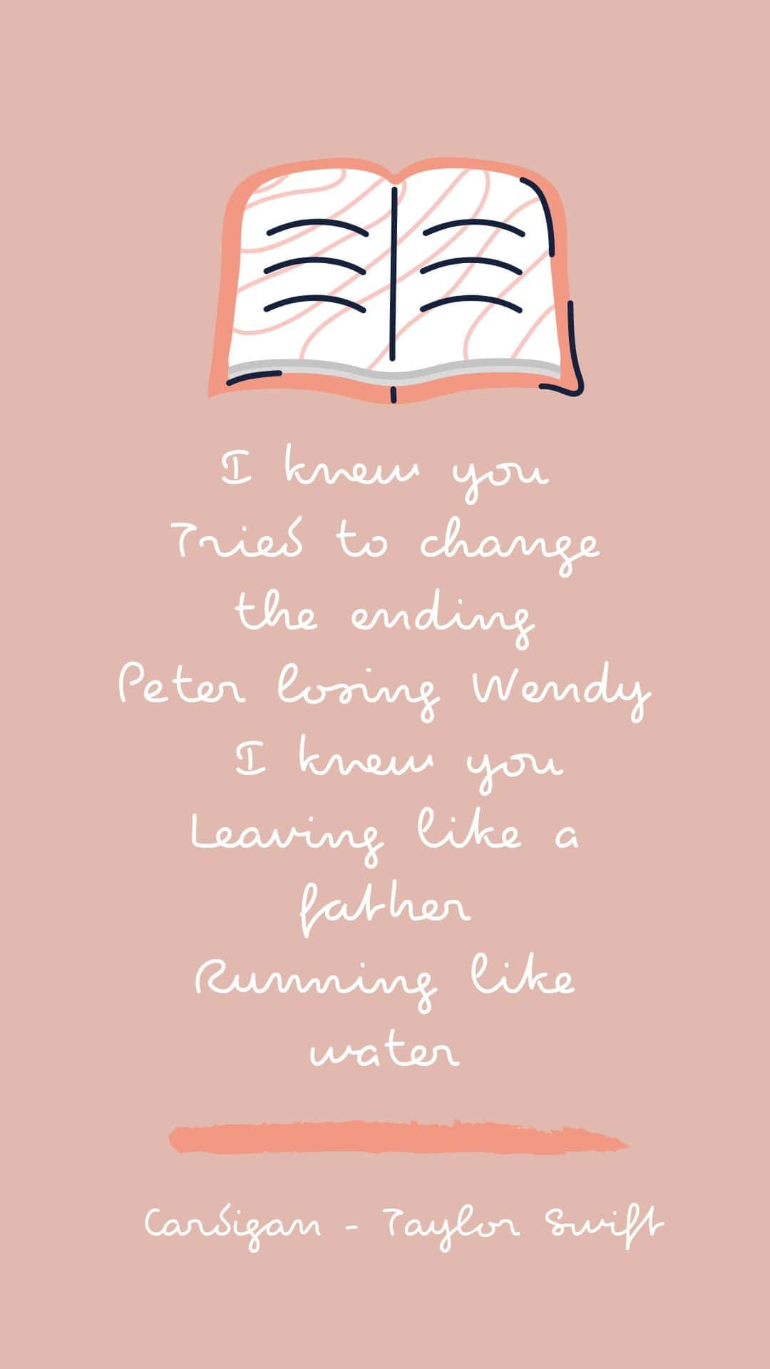 Cardigan Taylor Swift Lyrics Wallpaper