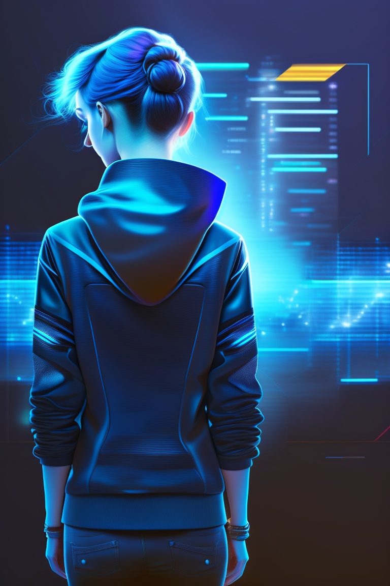 Abstract wallpaper of a young