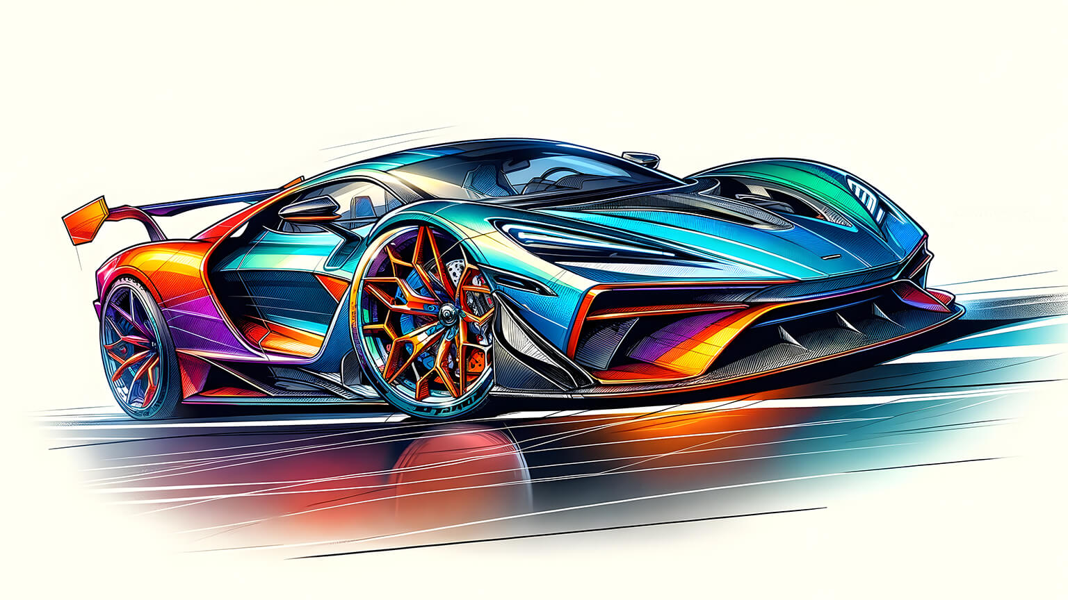 Colorful McLaren Senna Desktop