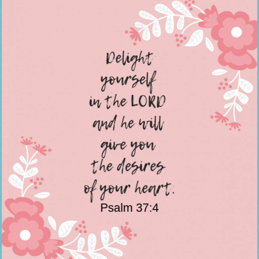 Aesthetic Bible Verse Psalms 37
