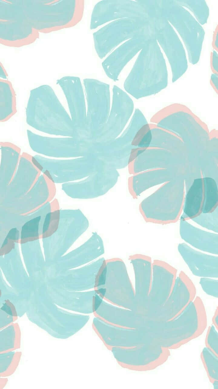 Pink And Teal Wallpaper