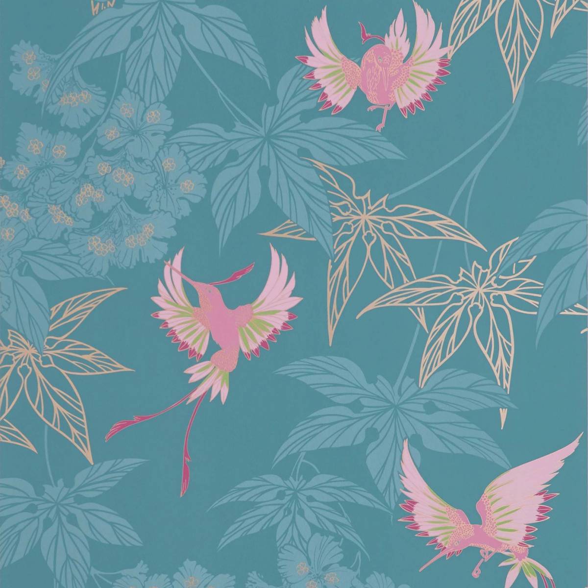 Grove Garden Wallpaper / Pink