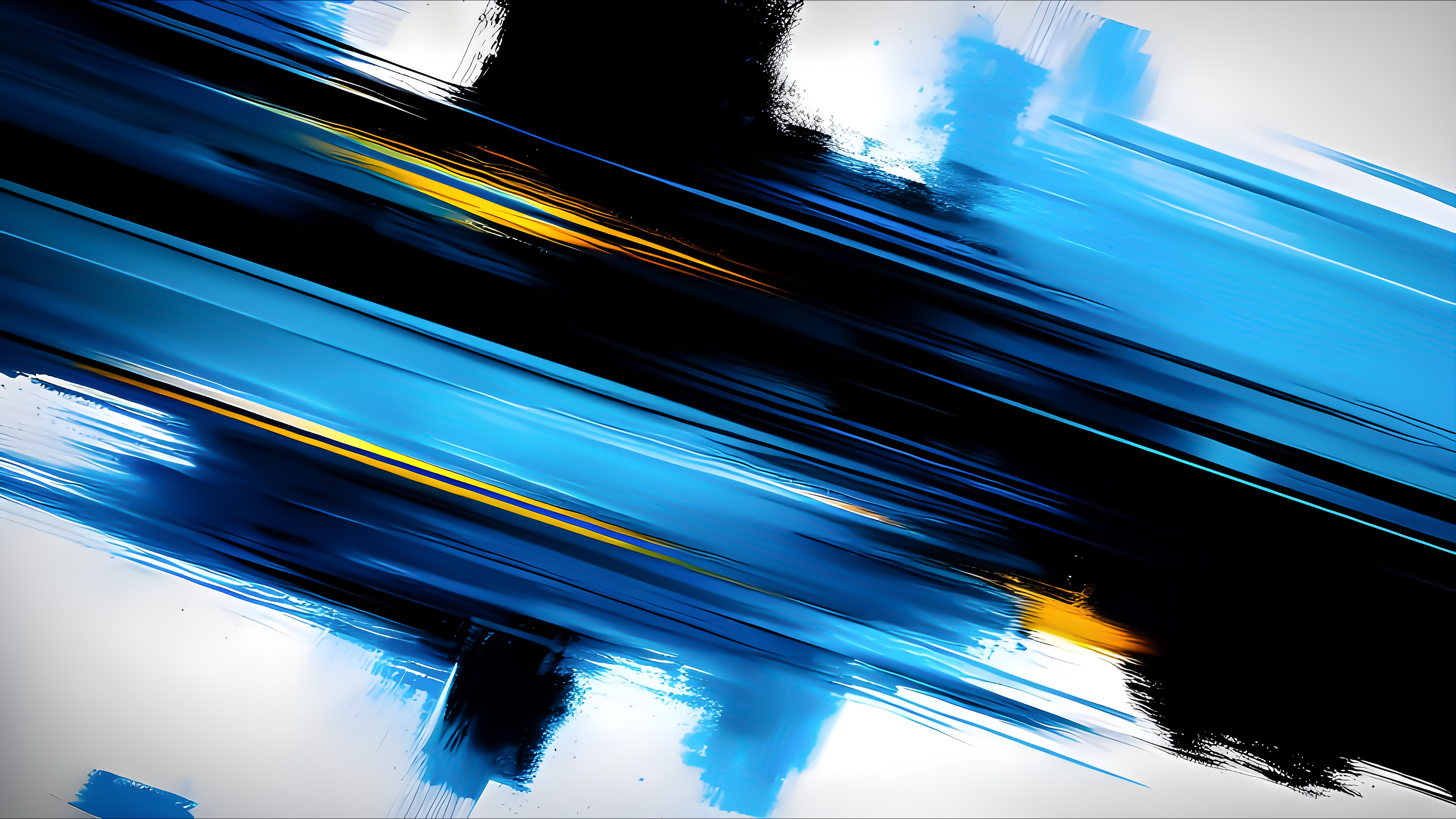 White Blue Art 8k Wallpaper, HD Abstract