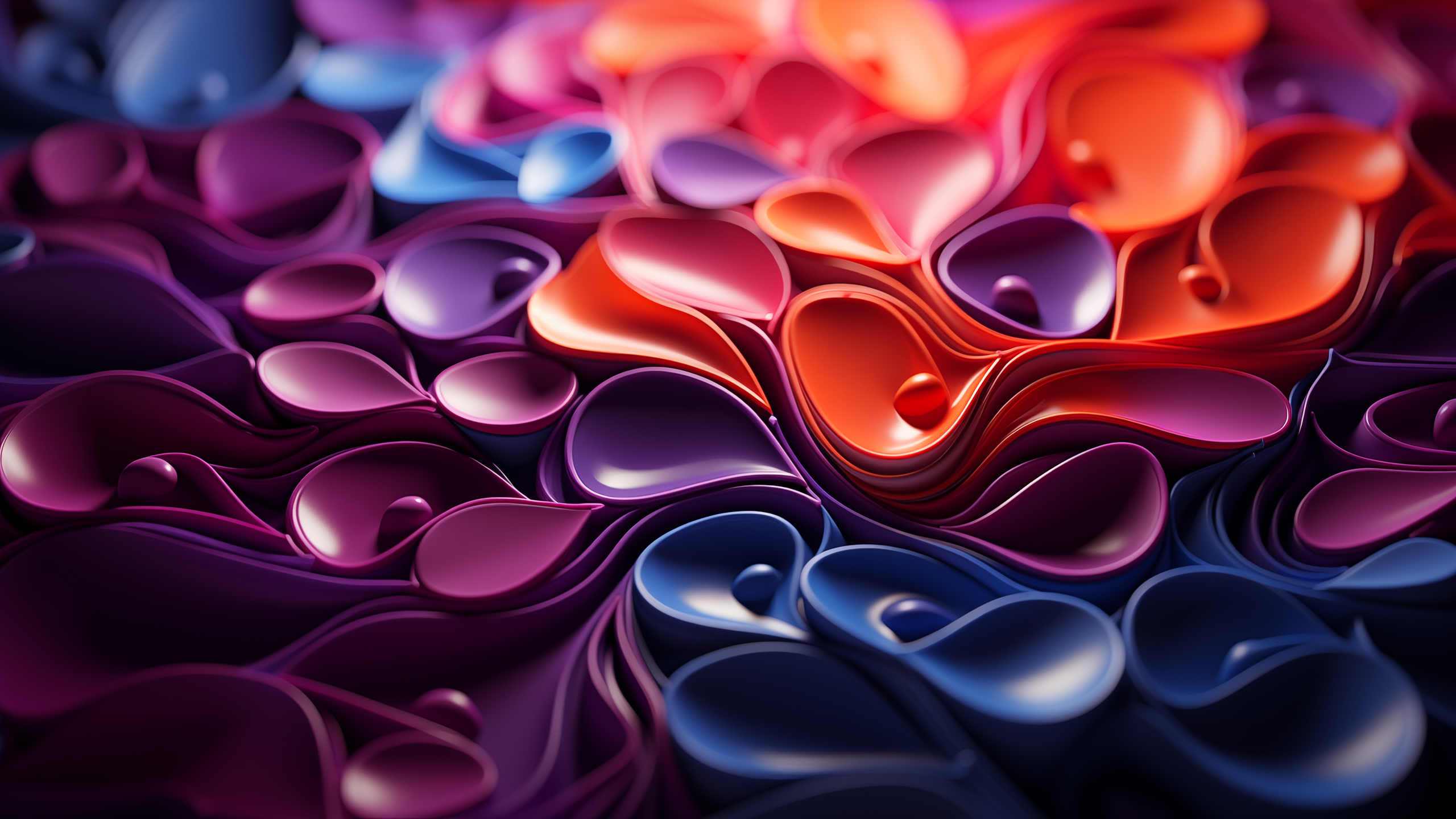 Abstract colorful shapes wallpaper