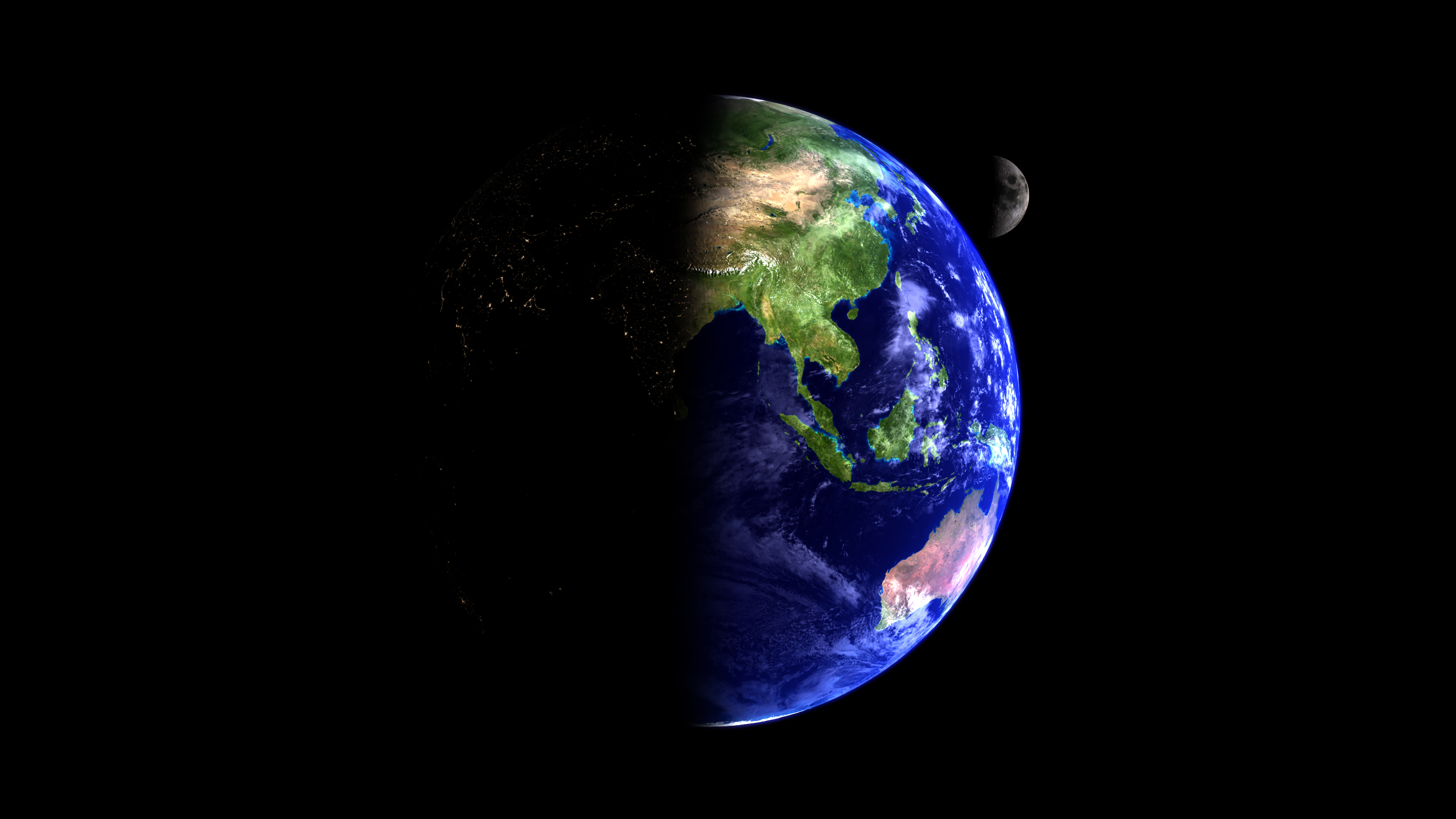 moon, planet, satellite