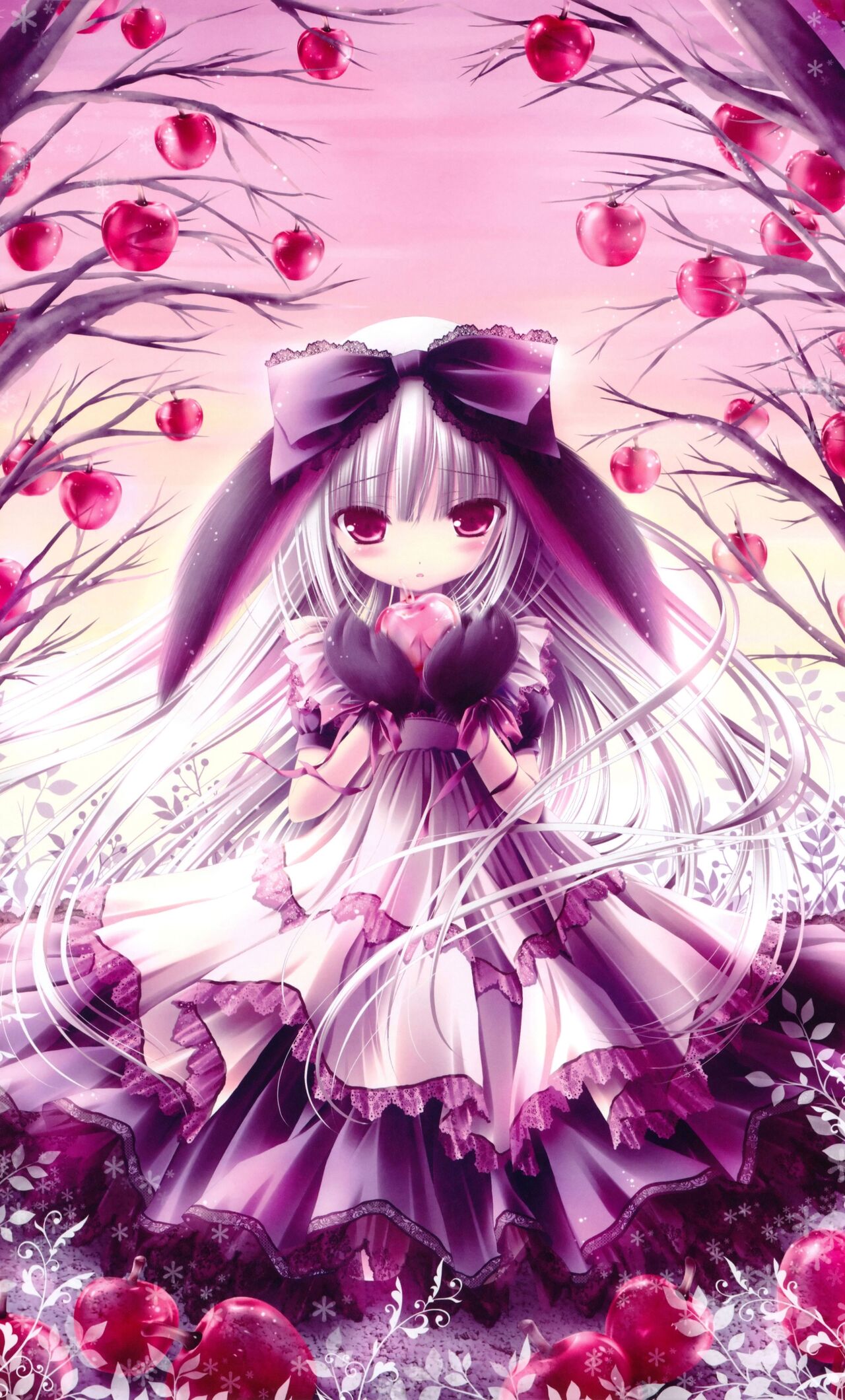 Anime Girl Holding Heart