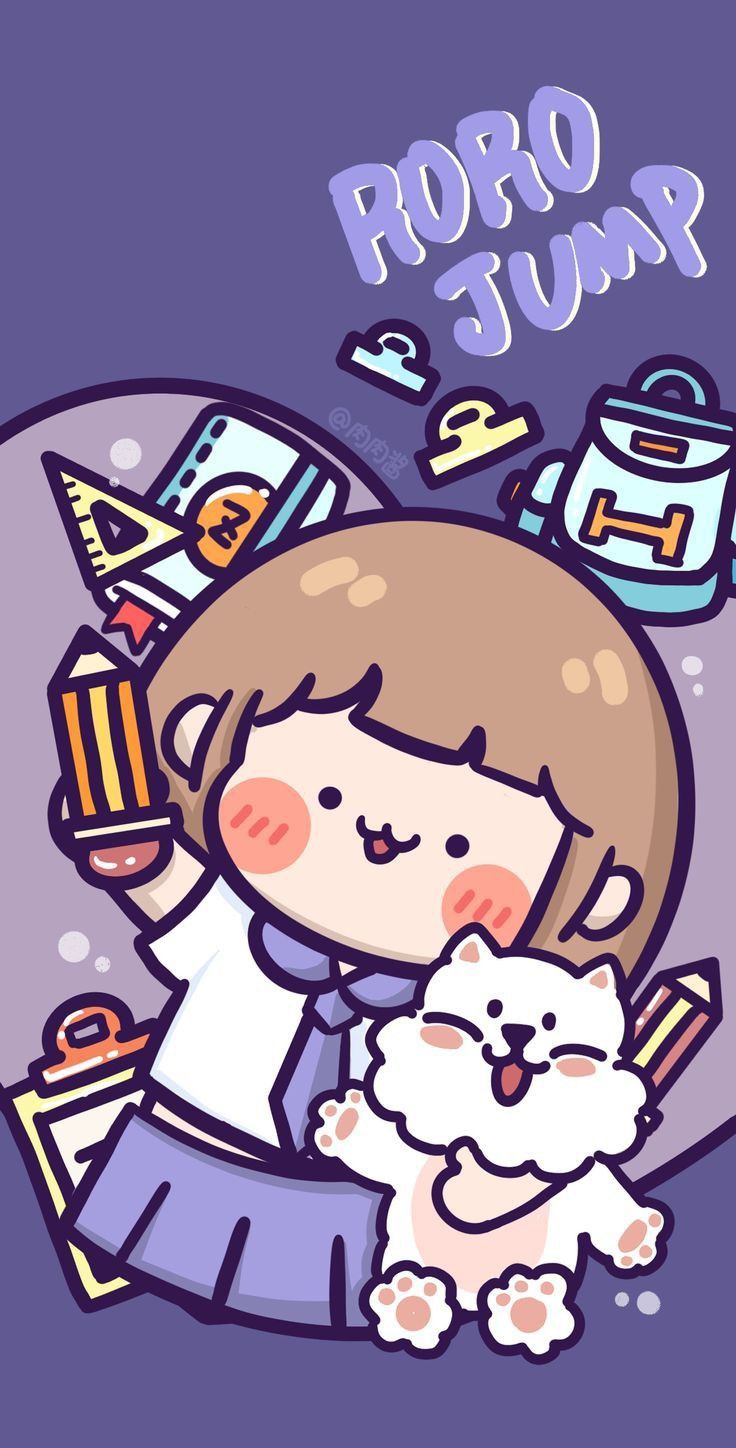 Rorojump. Cute cartoon wallpaper
