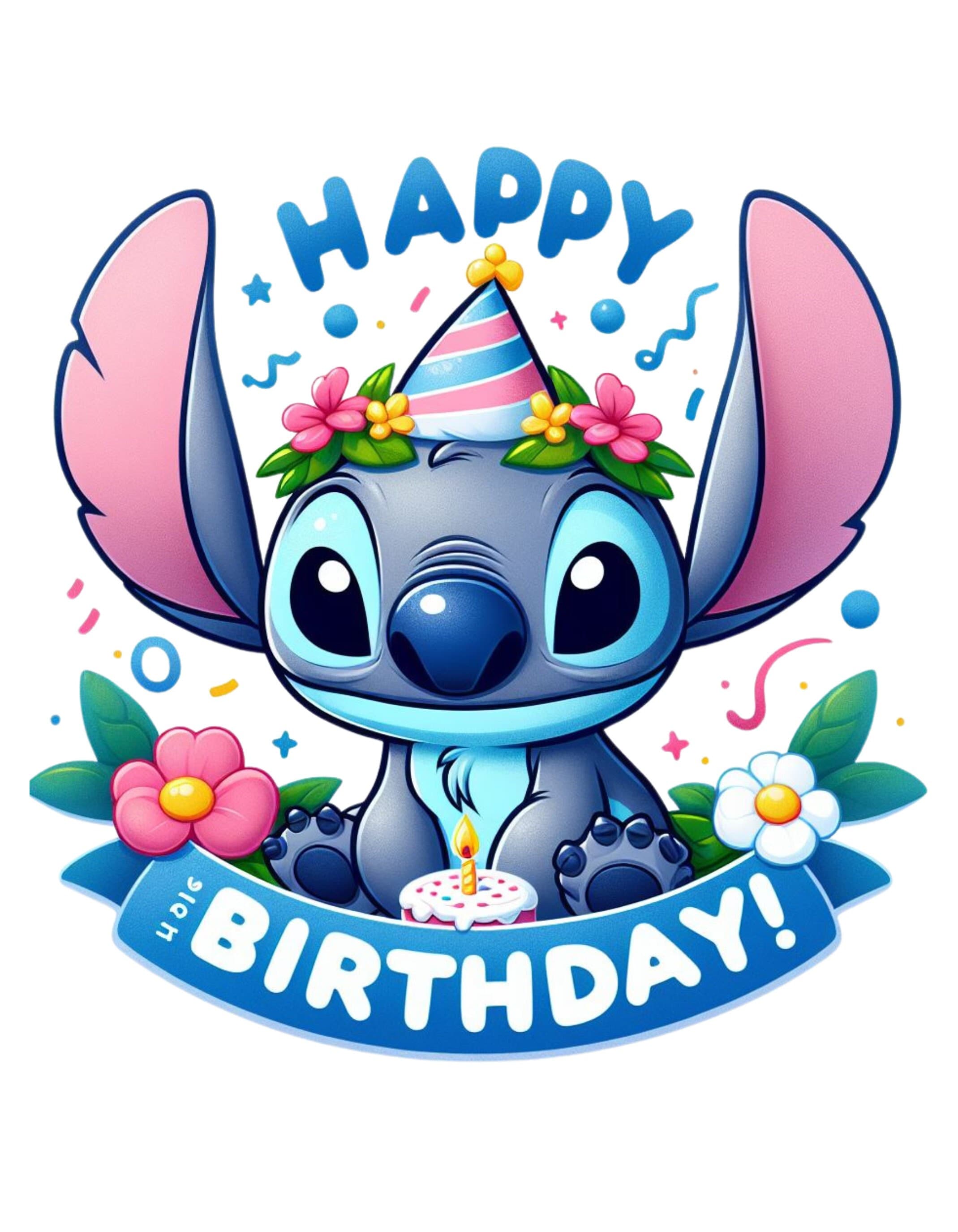 STITCH HAPPY BIRTHDAY PNG