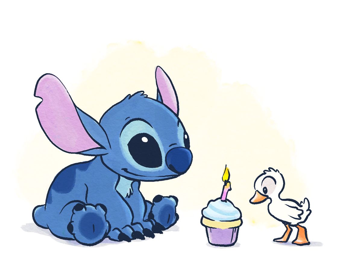 Stitch Birthday Background Image
