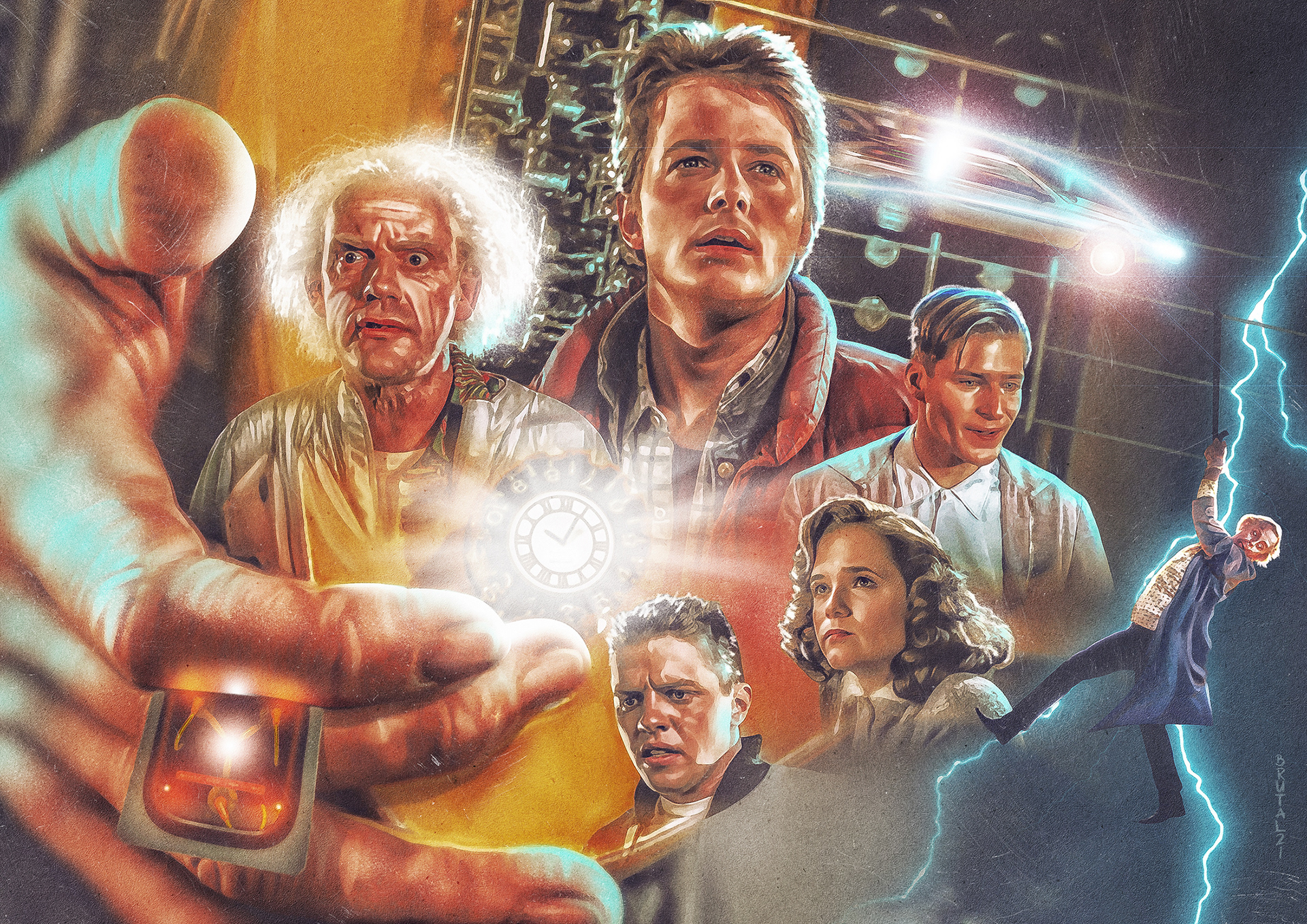 Back To The Future HD Wallpaper