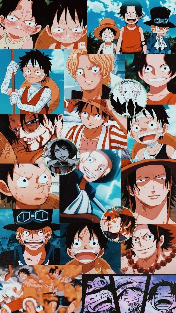 Collage of One Piece Characters