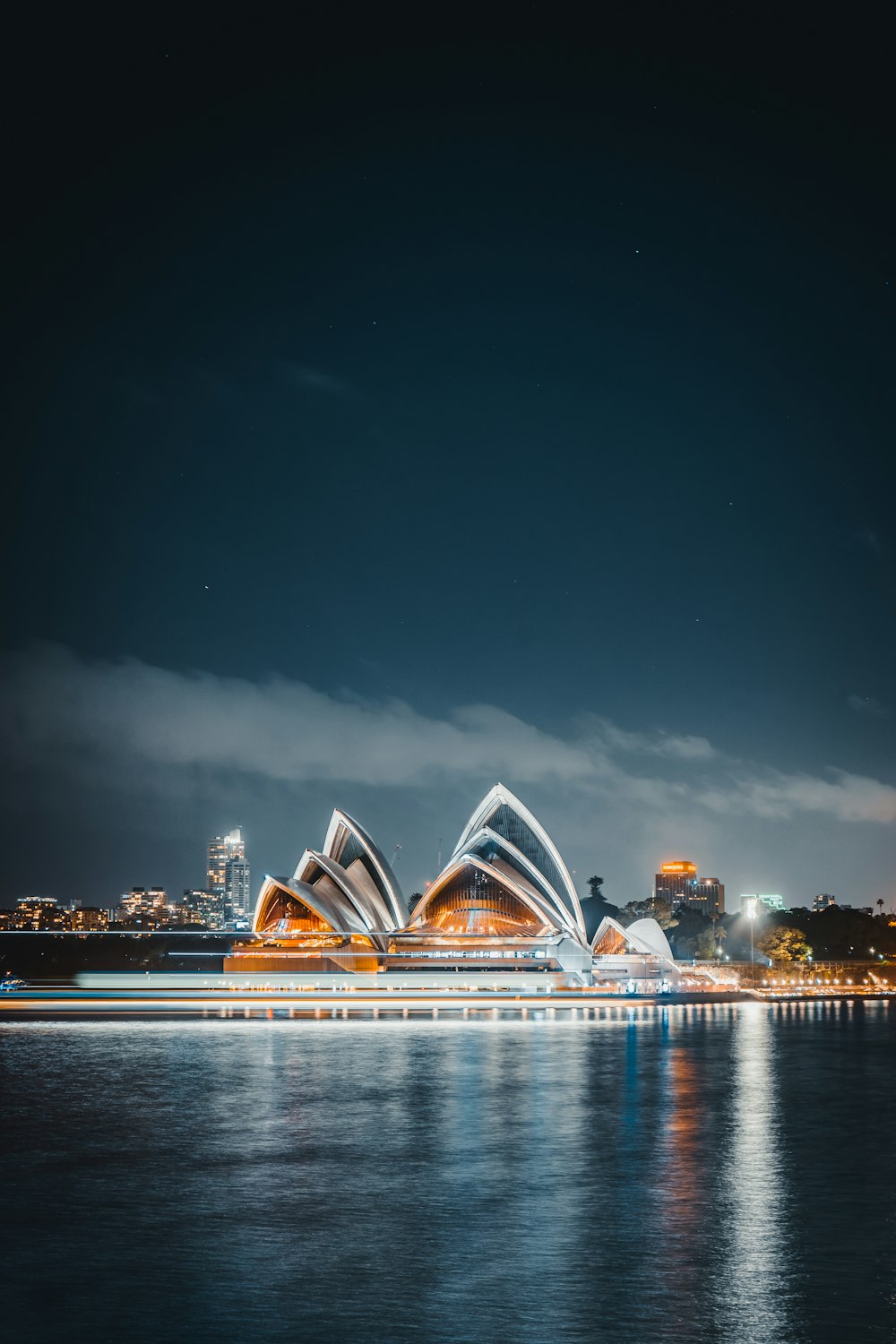 Sydney opera house during night time