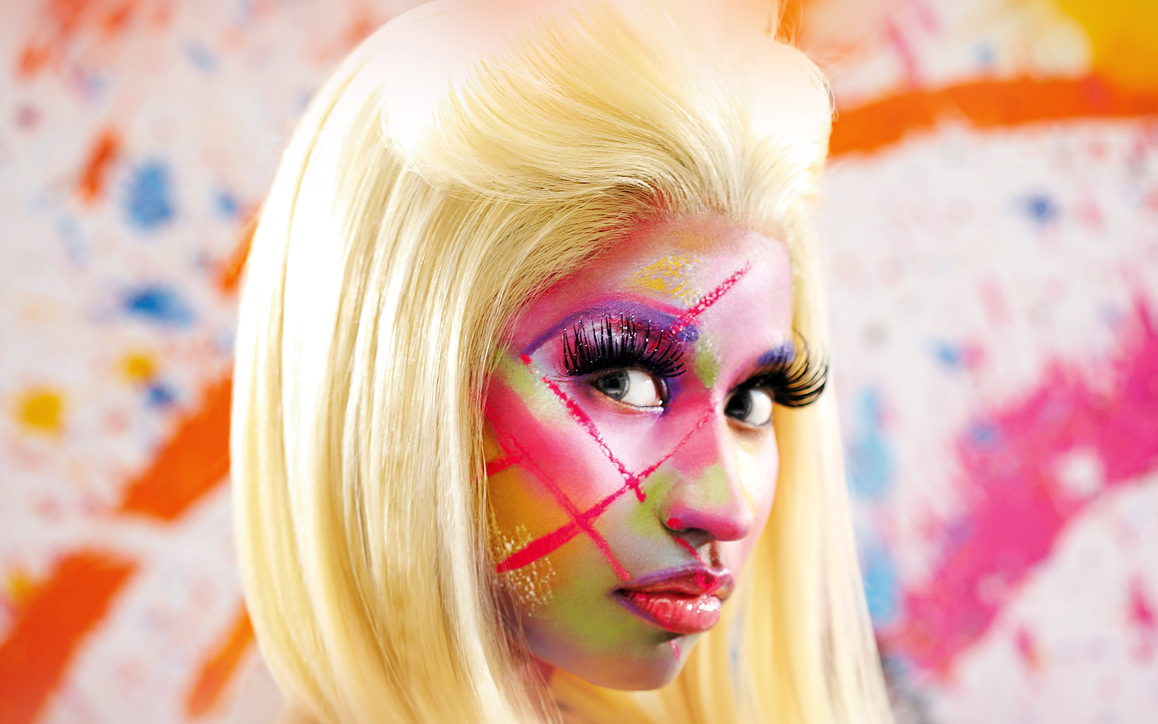 Wallpaper Nicki Minaj Face Girl Music