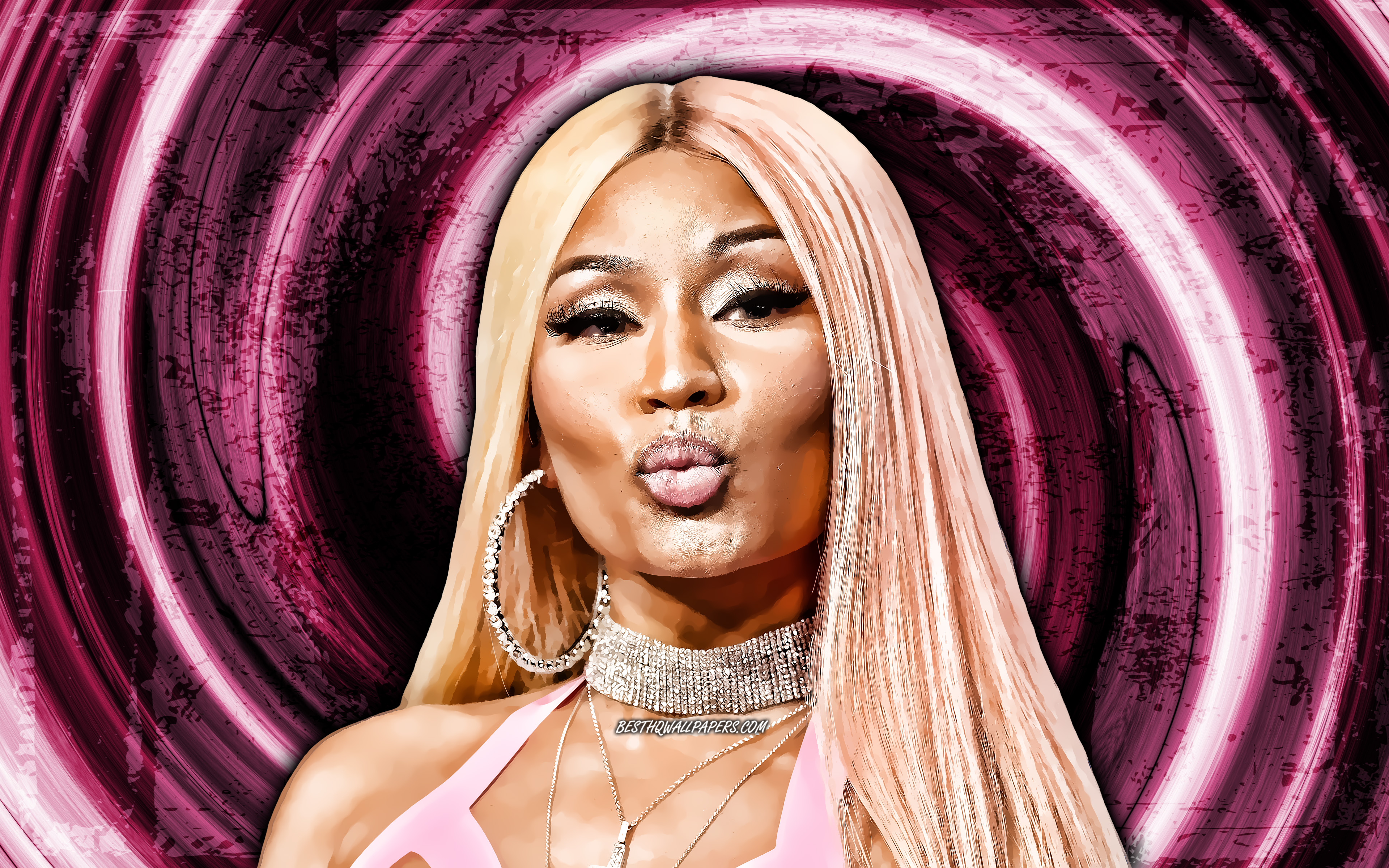 Download wallpaper 4k, Nicki Minaj