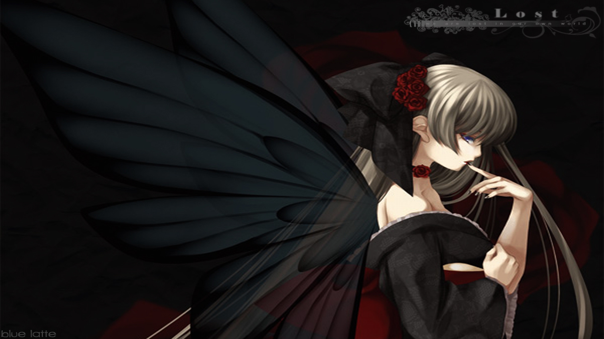 Anime Angel Black Anime HD Wallpaper