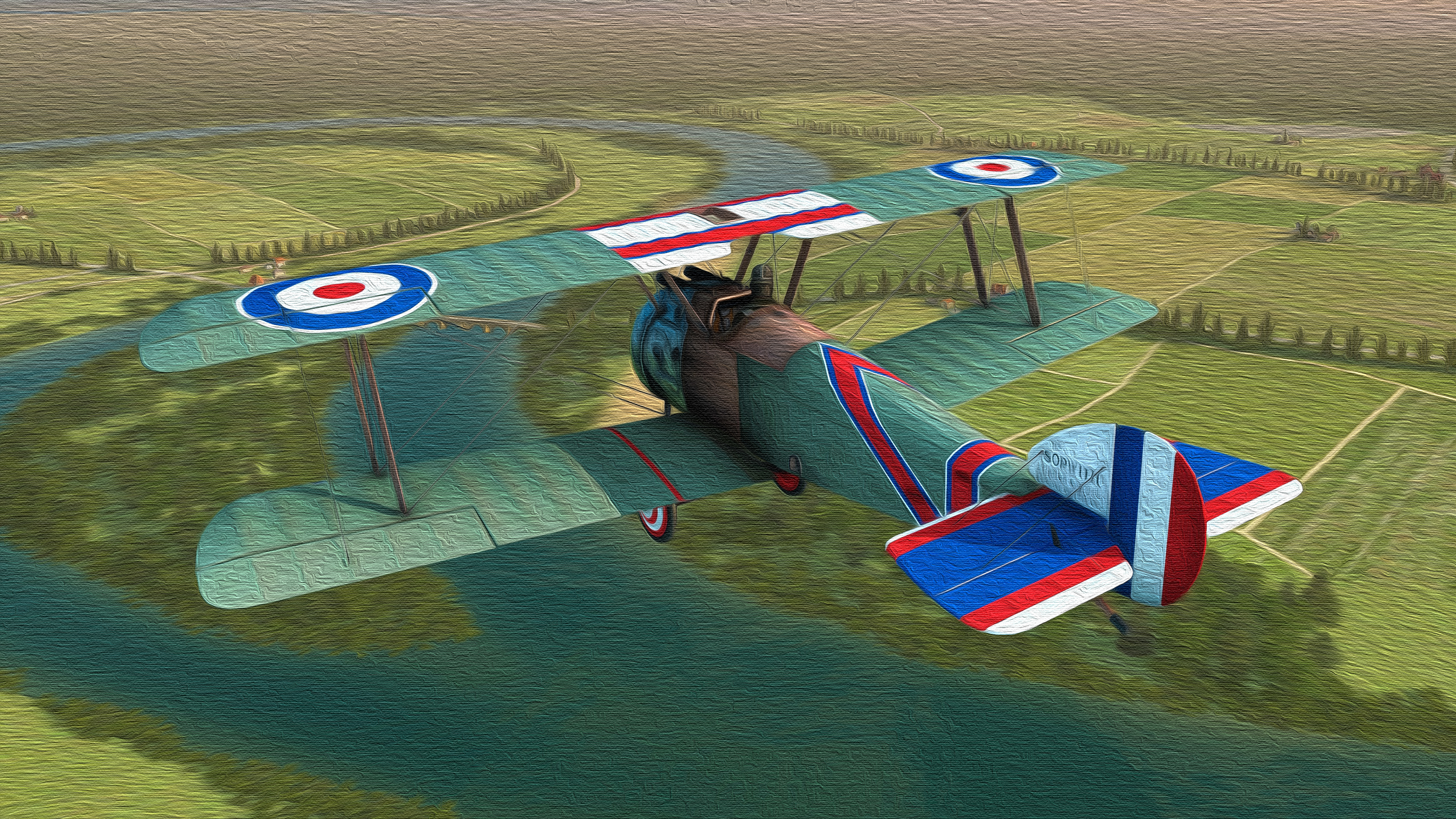 Sopwith Camel on Canvas