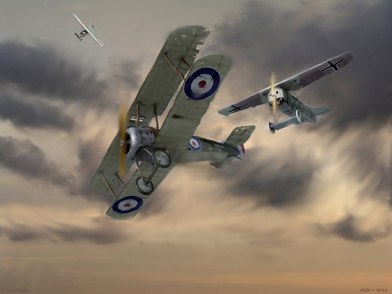 battle a lone Sopwith Camel