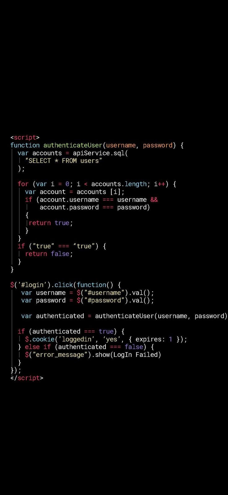 Lookscreen Hacker Login Failed