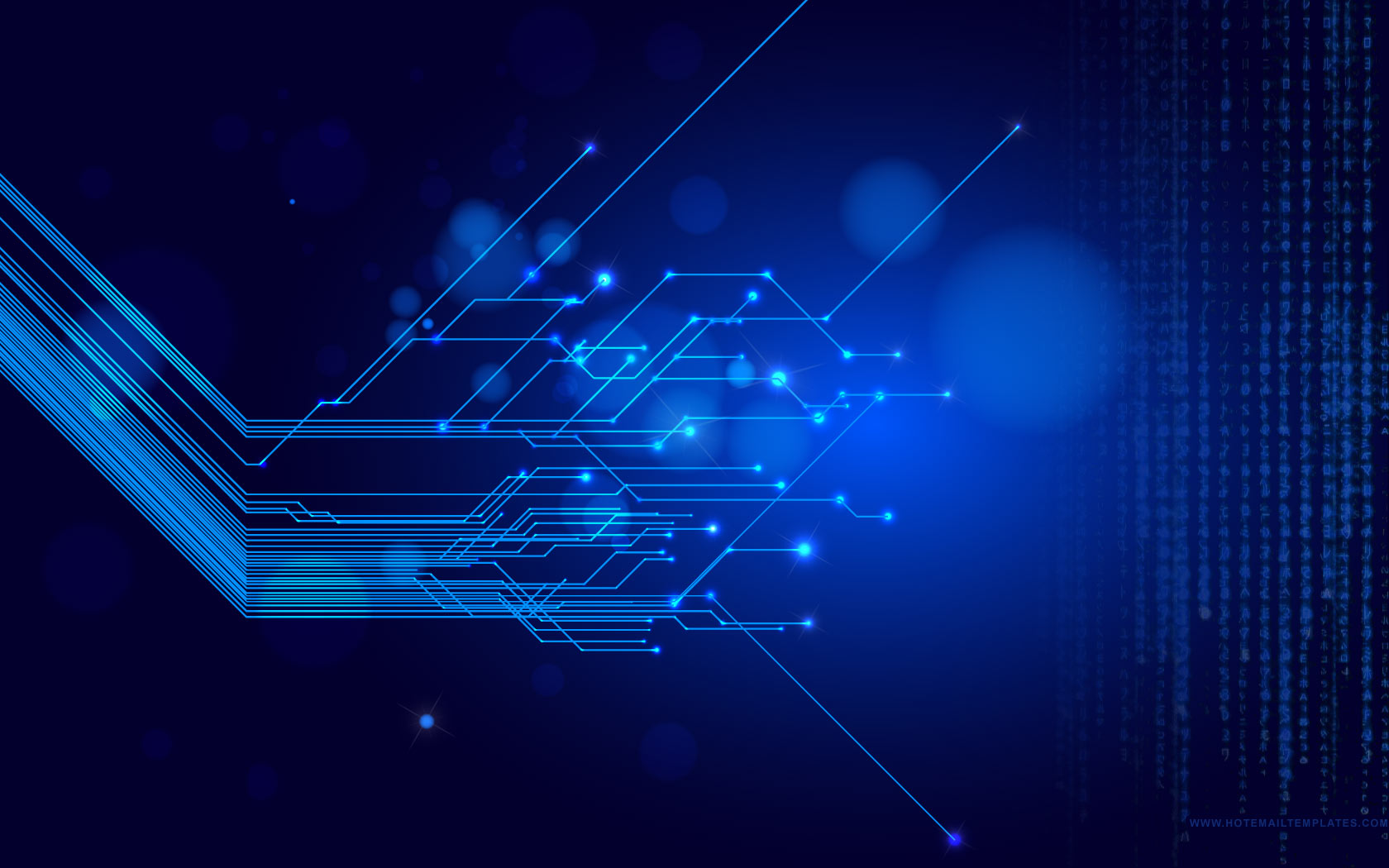 Blue Matrix. Free HTML E Mail