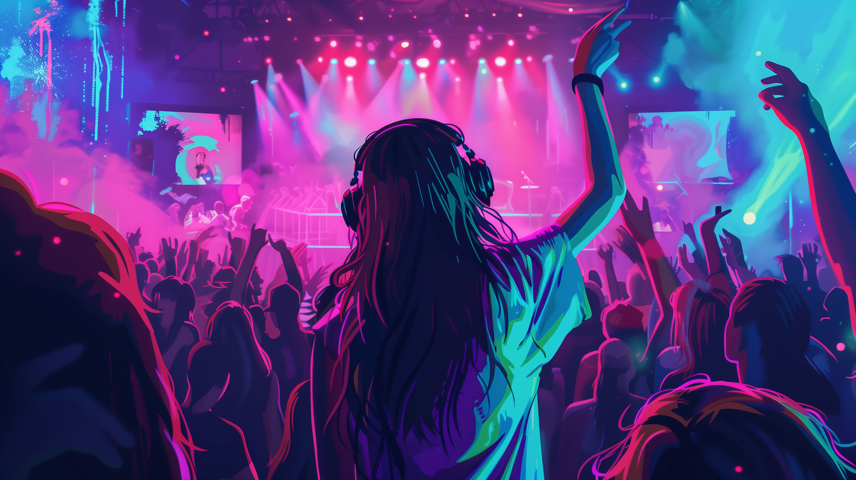 Electronic Music Concert HD Wallpaper