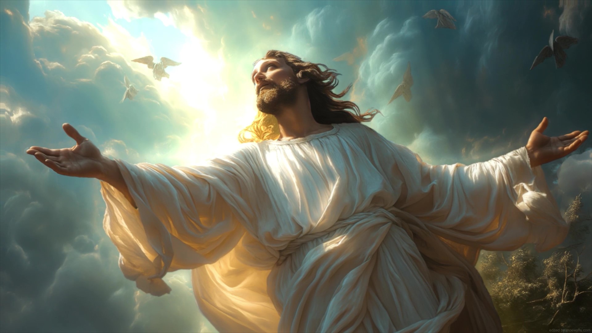 Jesus Christ Holy Light Live Wallpaper