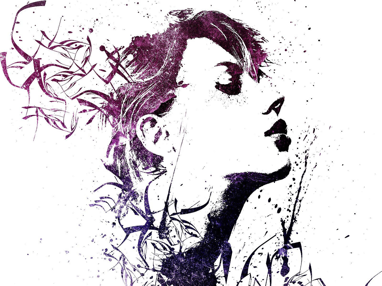 Download free Purplish Girl Abstract