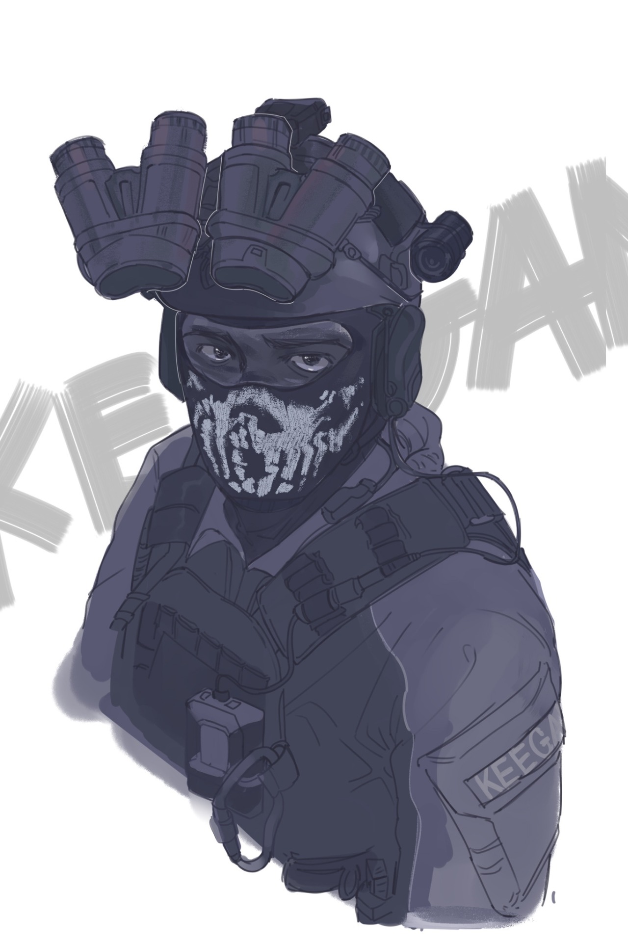 a quick sketch of Mr. Keegan P. Russ