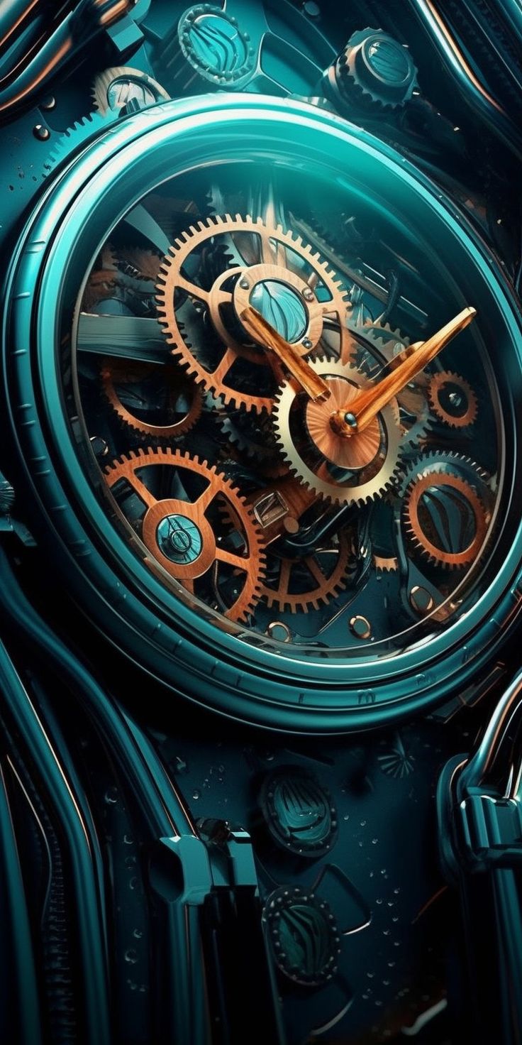 Steampunk Clock Wallpaper
