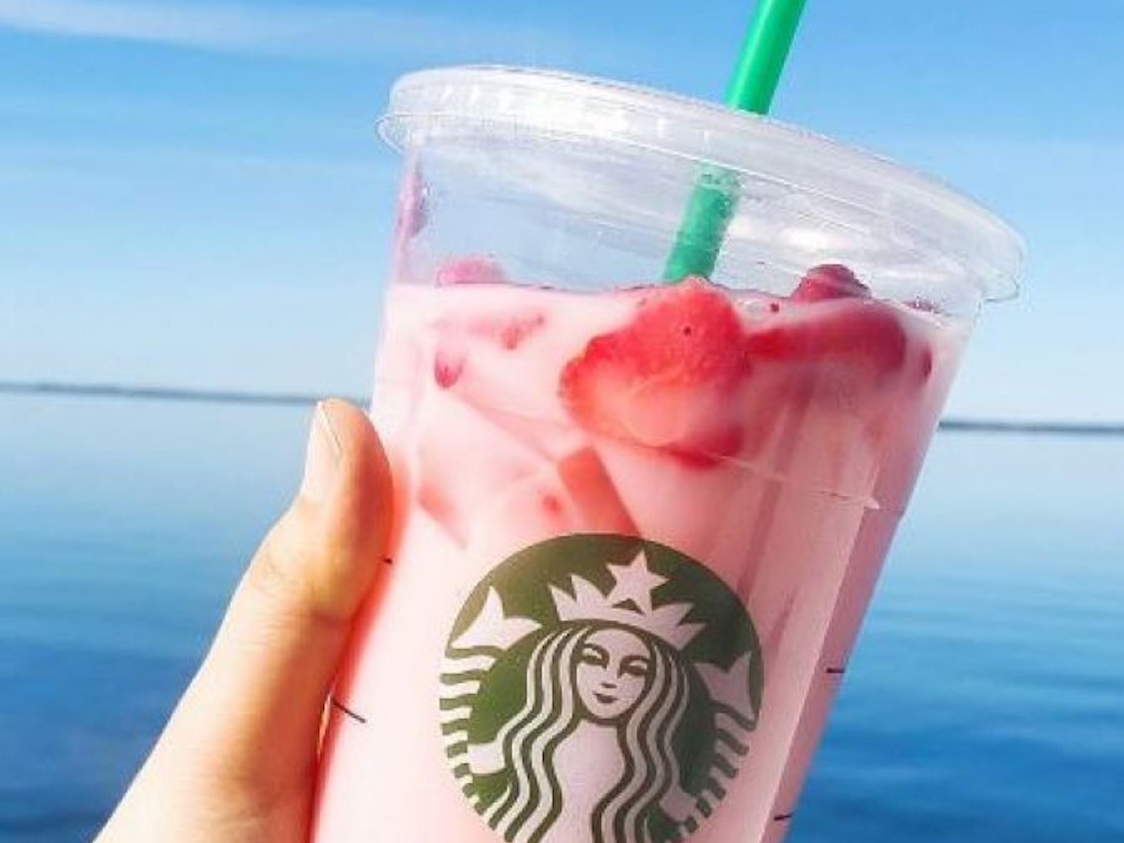 These Starbucks Pink Drink Nails Are So