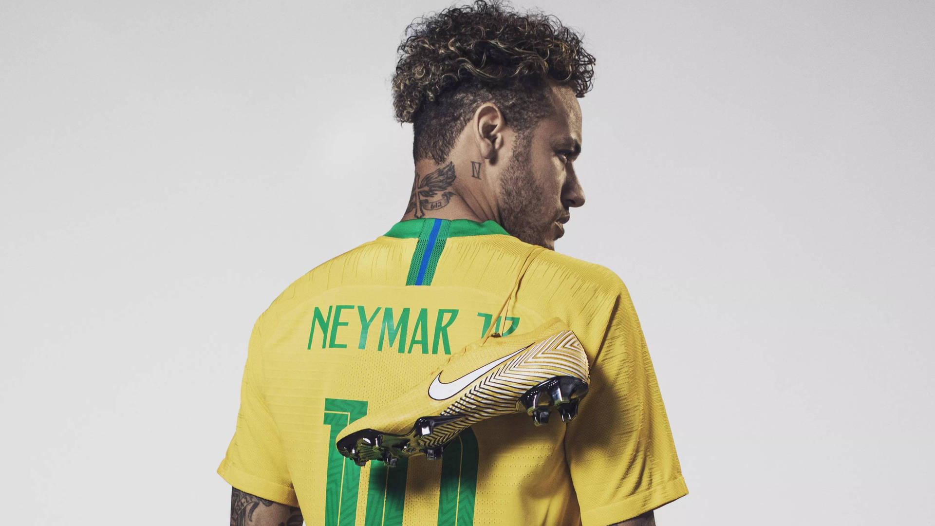 Yellow Nike Shoe Neymar 4K Wallpaper