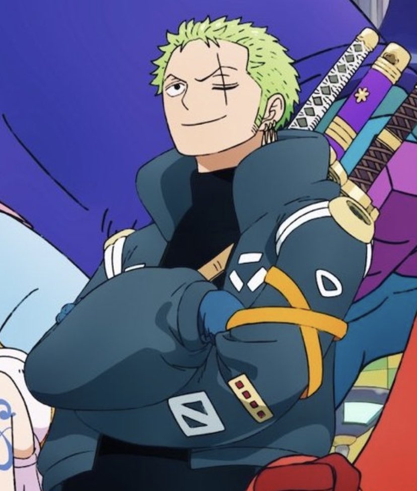 EGGHEAD ZORO HIIII HE LOOKS SO CUTE