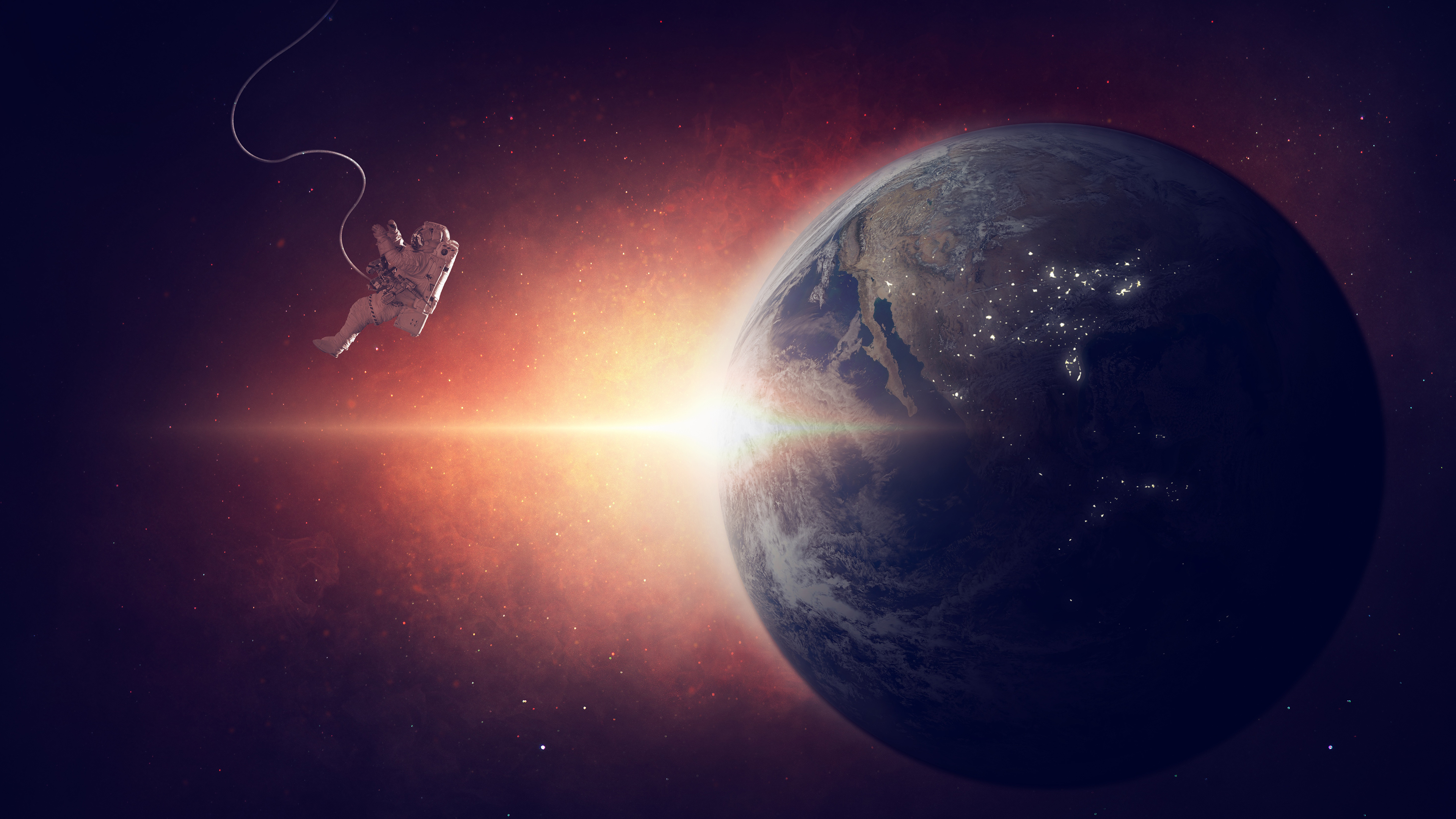 Lone Space Wallpaper 4K