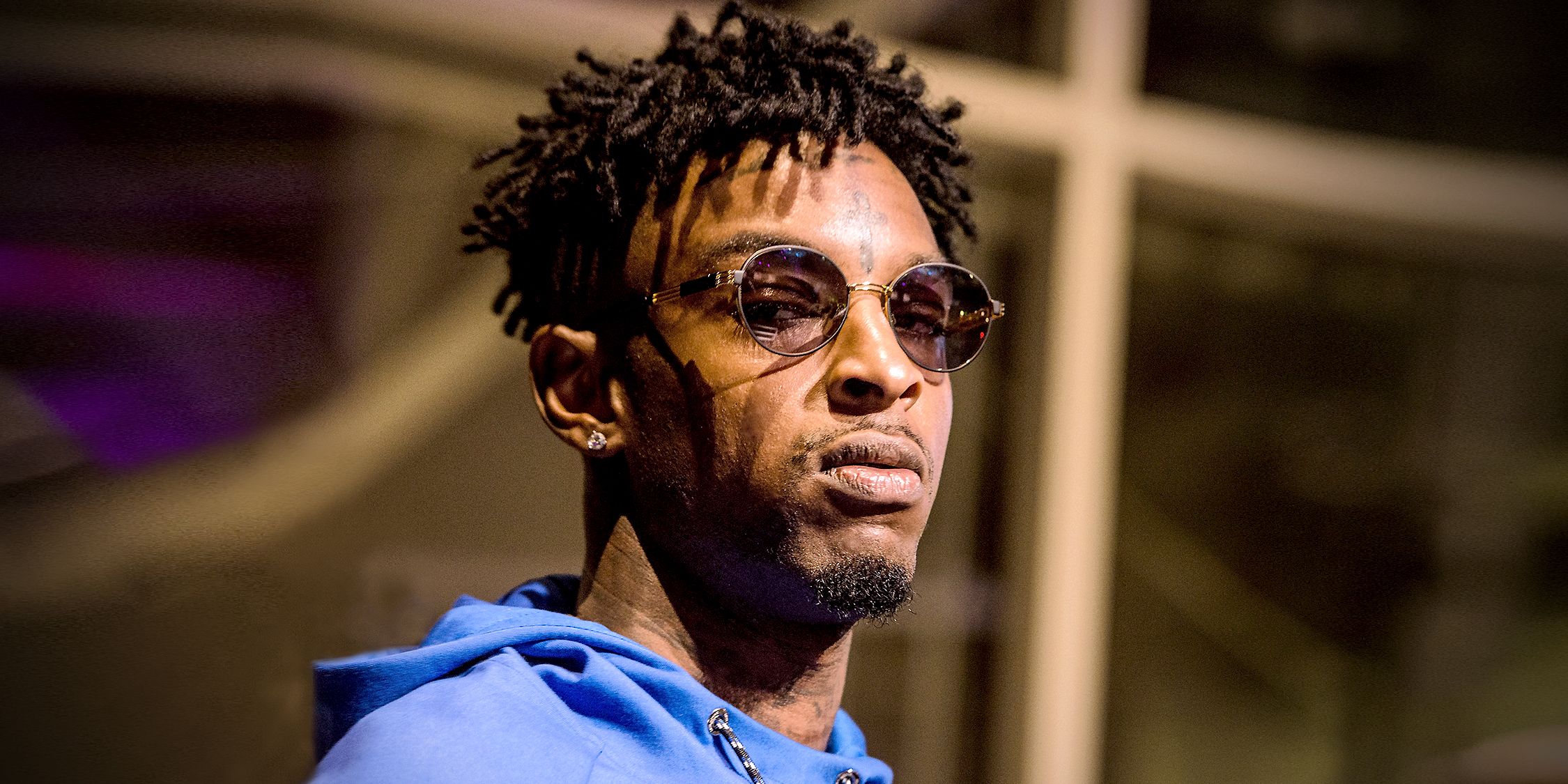 Hip Hop Artist In Blue