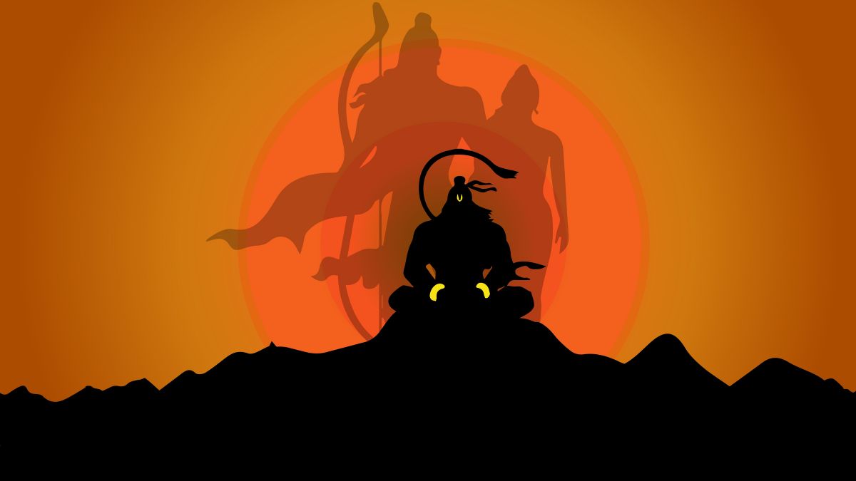 Sita, Ram and Hanuman ji Wallpaper