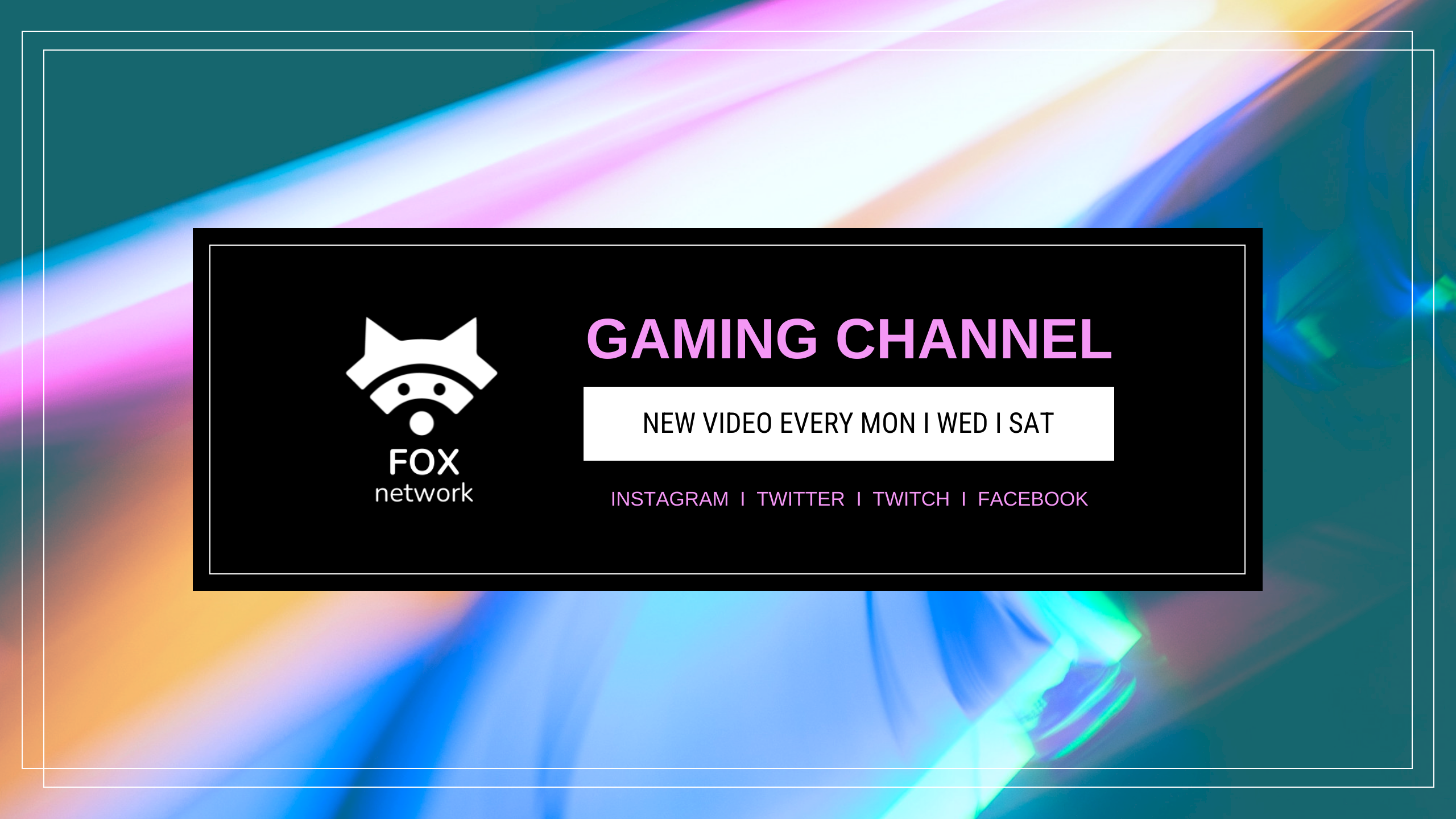 Neon Gaming YouTube Banner